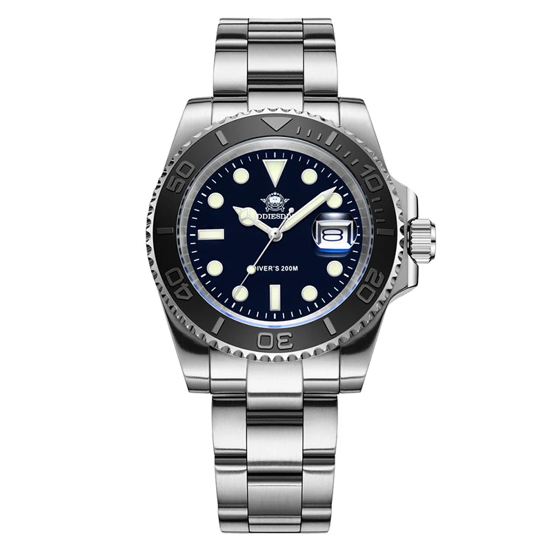 Montre Abyss Diver Acier Bleu