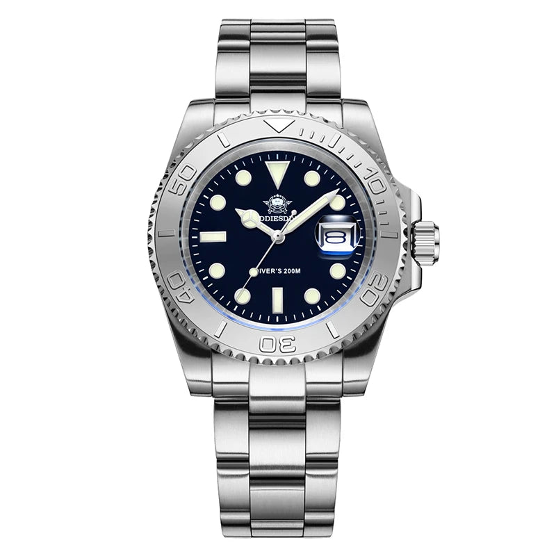 Montre Abyss Diver Acier Bleu